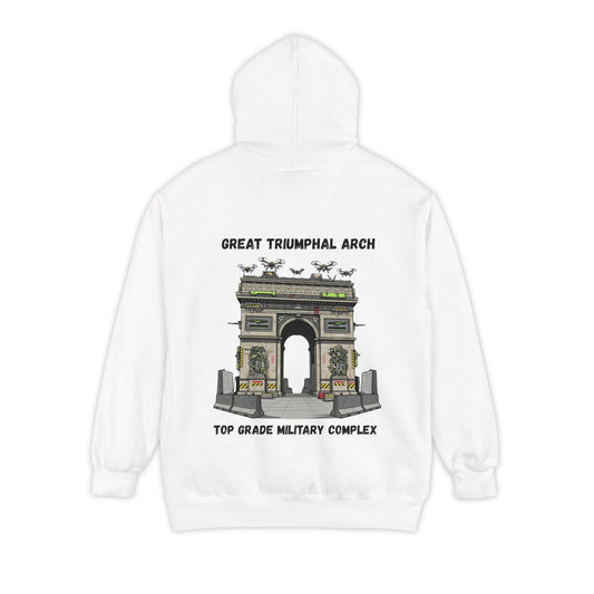 Color: White | Top Grade Military Complex Garment-Dyed Hoodie