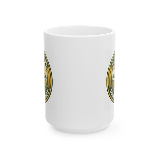"If You're Grass You're Very Happy" White Ceramic Mug