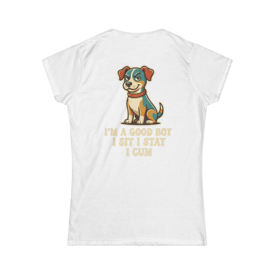 Color: White | I'm A Good Boy Women's Tee