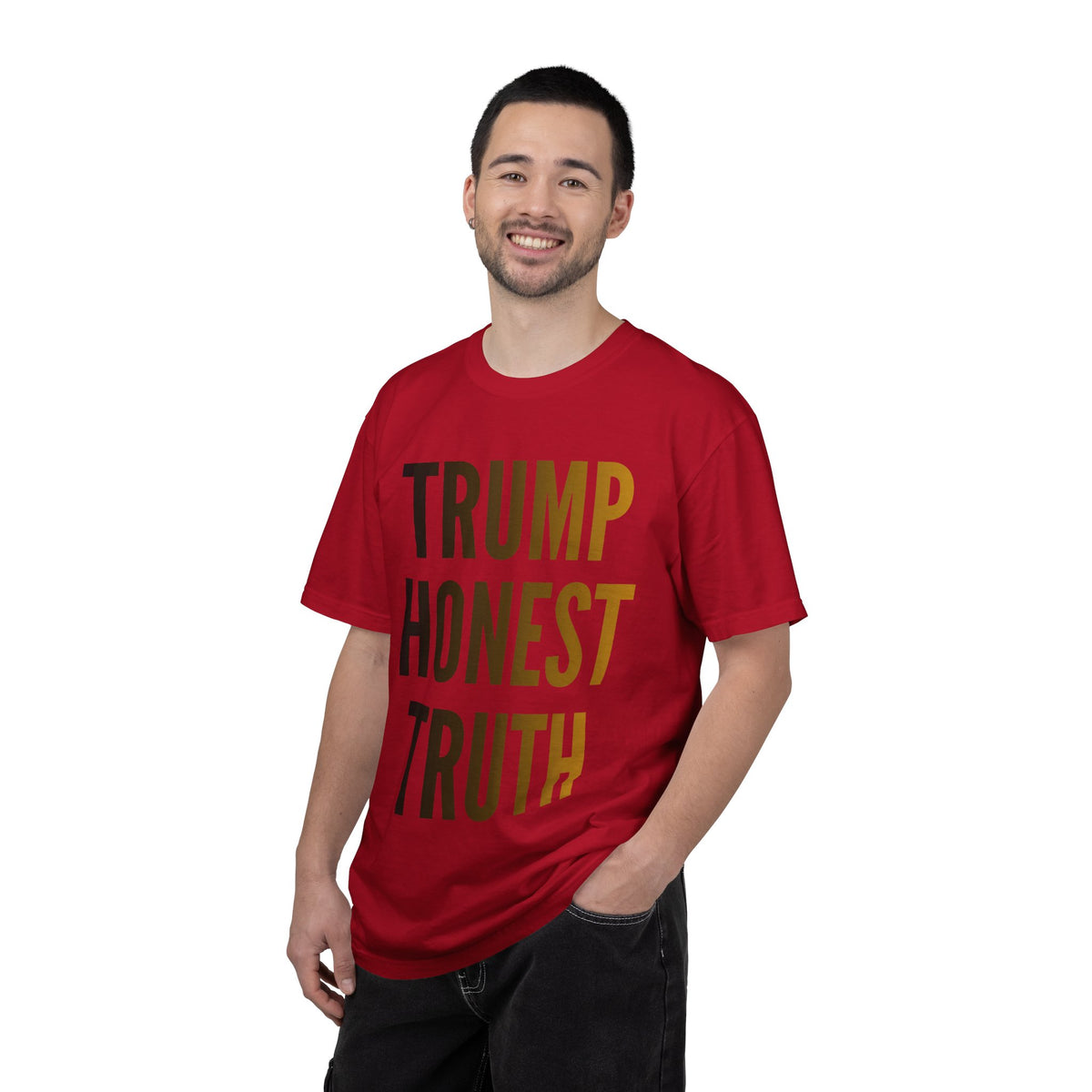 Color: Red | Trump Honest Truth Unisex Garment-Dyed Tee