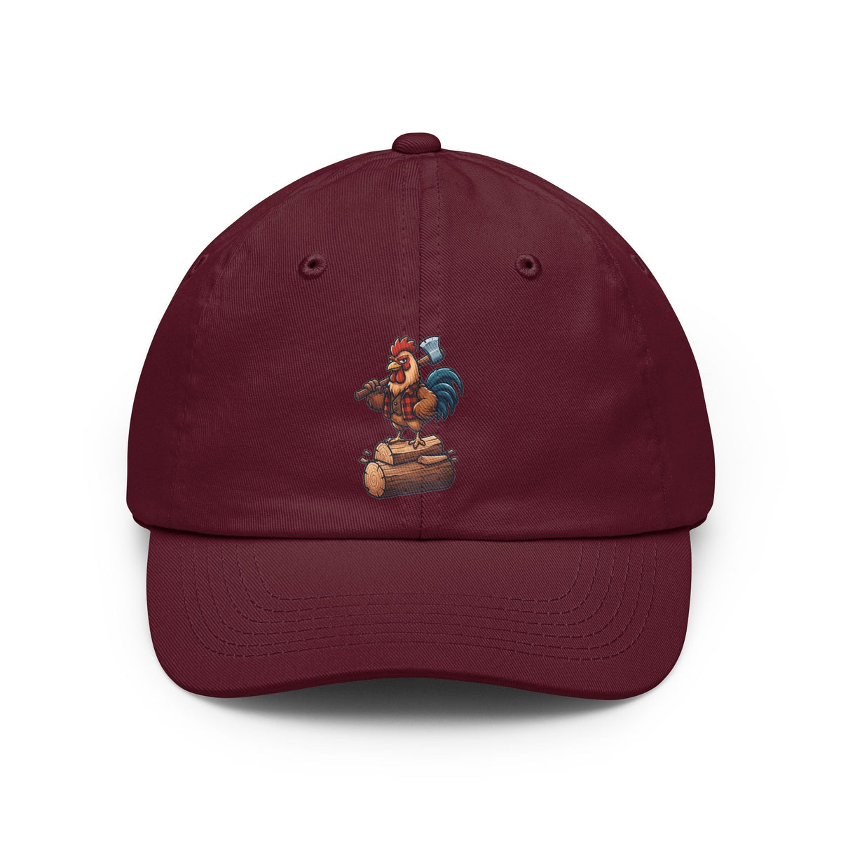 Color: Maroon | Looking For A Little Peck Dad Hat — Graphic
