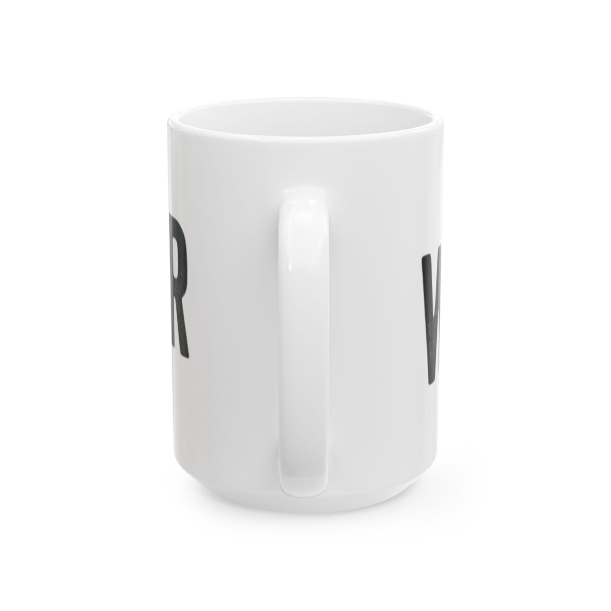 "Fa La La La Fine Whatever" White Ceramic Mug — Graphic