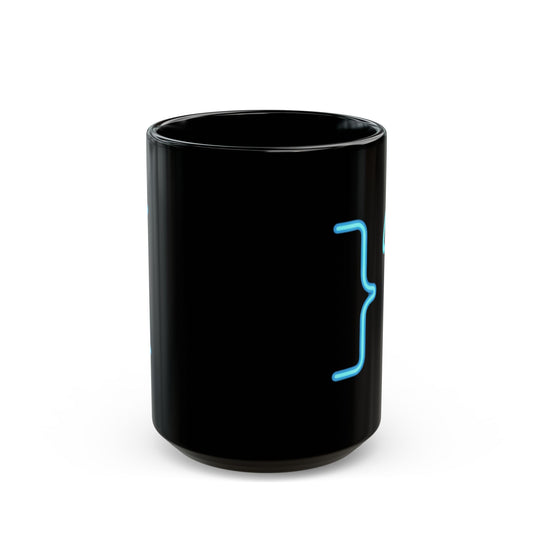 "Caffeine Anxiety And Stack Overflow" Black Ceramic Mug — Graphic