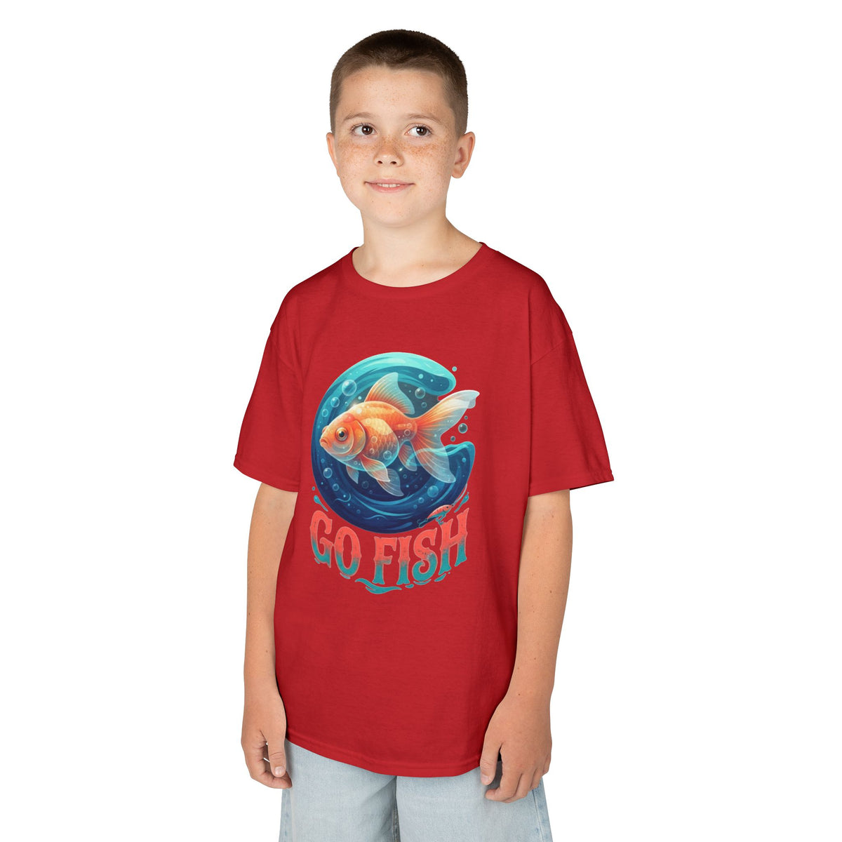 Color: Red | Go Fish Kids Tee