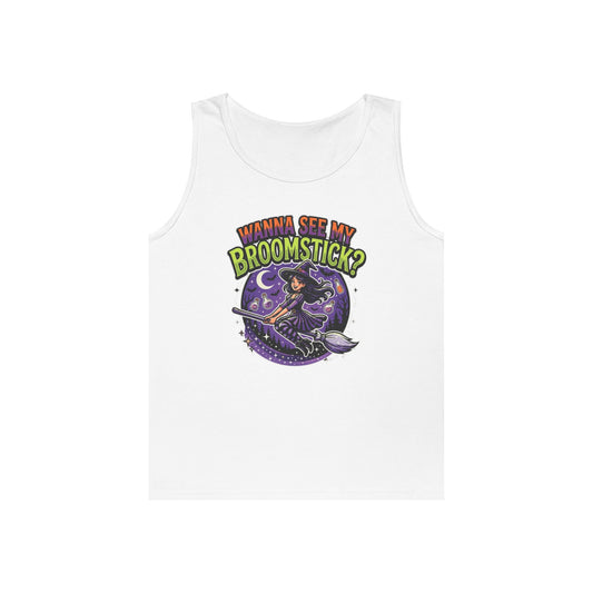 Color: White | Wanna See My Broomstick Tank Top
