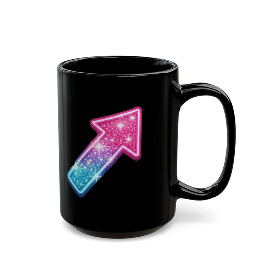 "Professional Stick Shifter" Black Ceramic Mug — Graphic