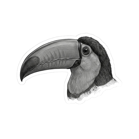 "Pencil Sketch Art Toucan" Sticker