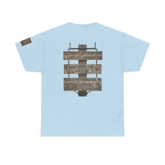Color: Light Blue | Who Needs Water and Power Premium Graphic Tee