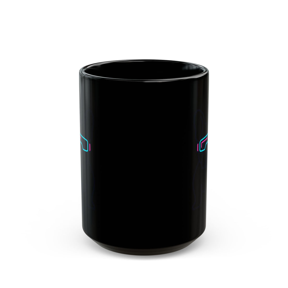 "Cool Pup" Black Ceramic Mug — Graphic