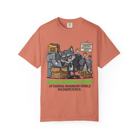 Color: Terracotta | Team Leadership Effort Unisex Garment-Dyed Tee