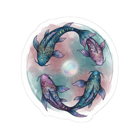 "Pisces The Infinite Fish" Sticker — Main