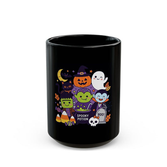 "Spooky Potion" Black Ceramic Mug
