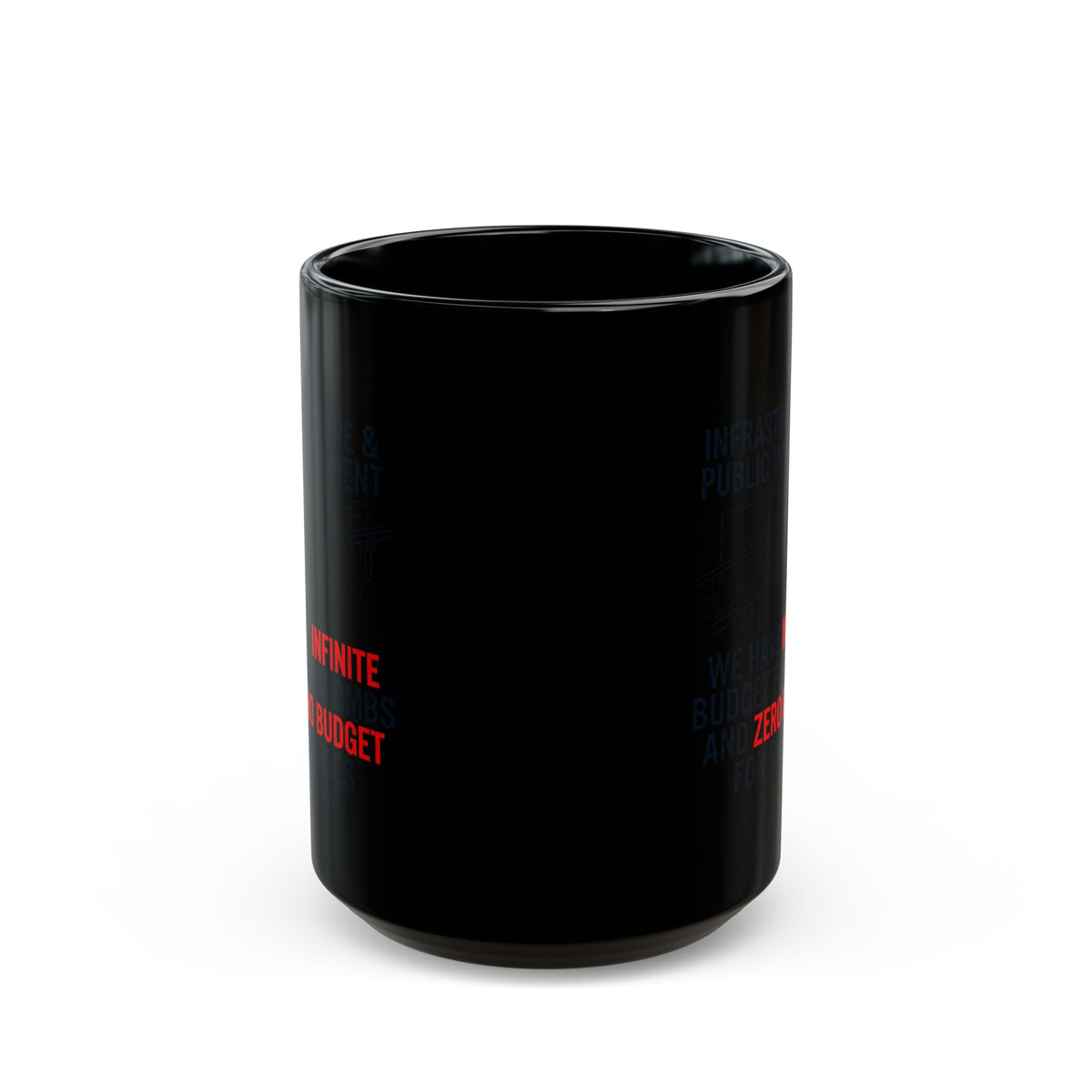 "Protest Series - Fix The Roads" Black Ceramic Mug