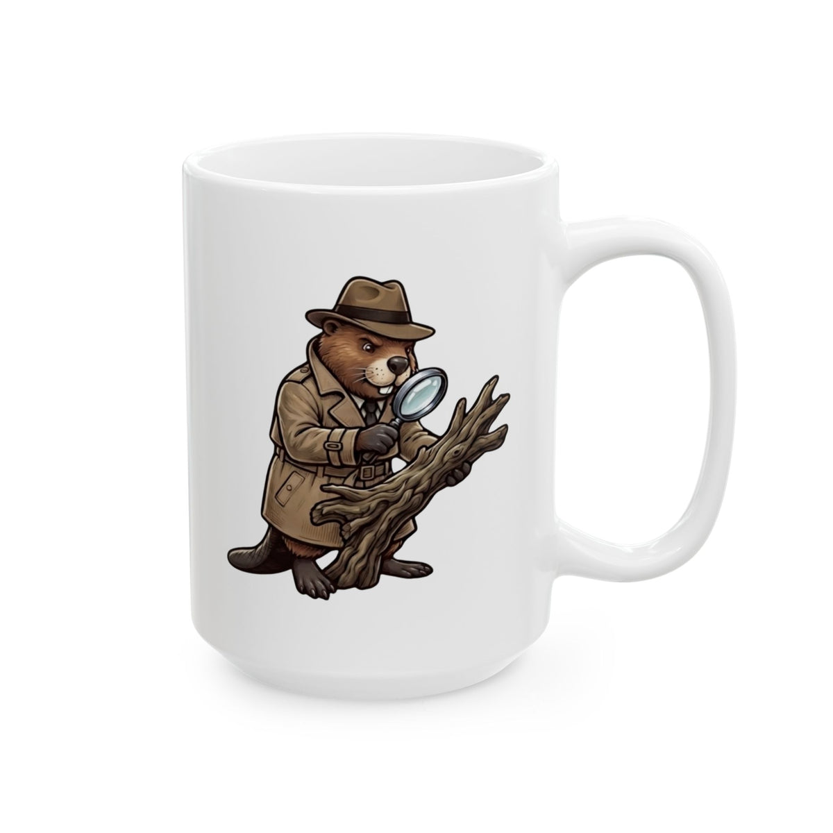 "I Know Hard Wood" White Ceramic Mug — Graphic