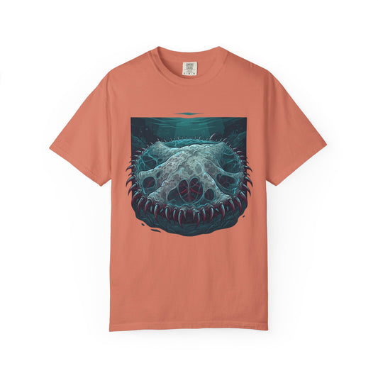 Color: Terracotta | El Cuero-The Hide (South American Folklore) Unisex Garment-Dyed Tee