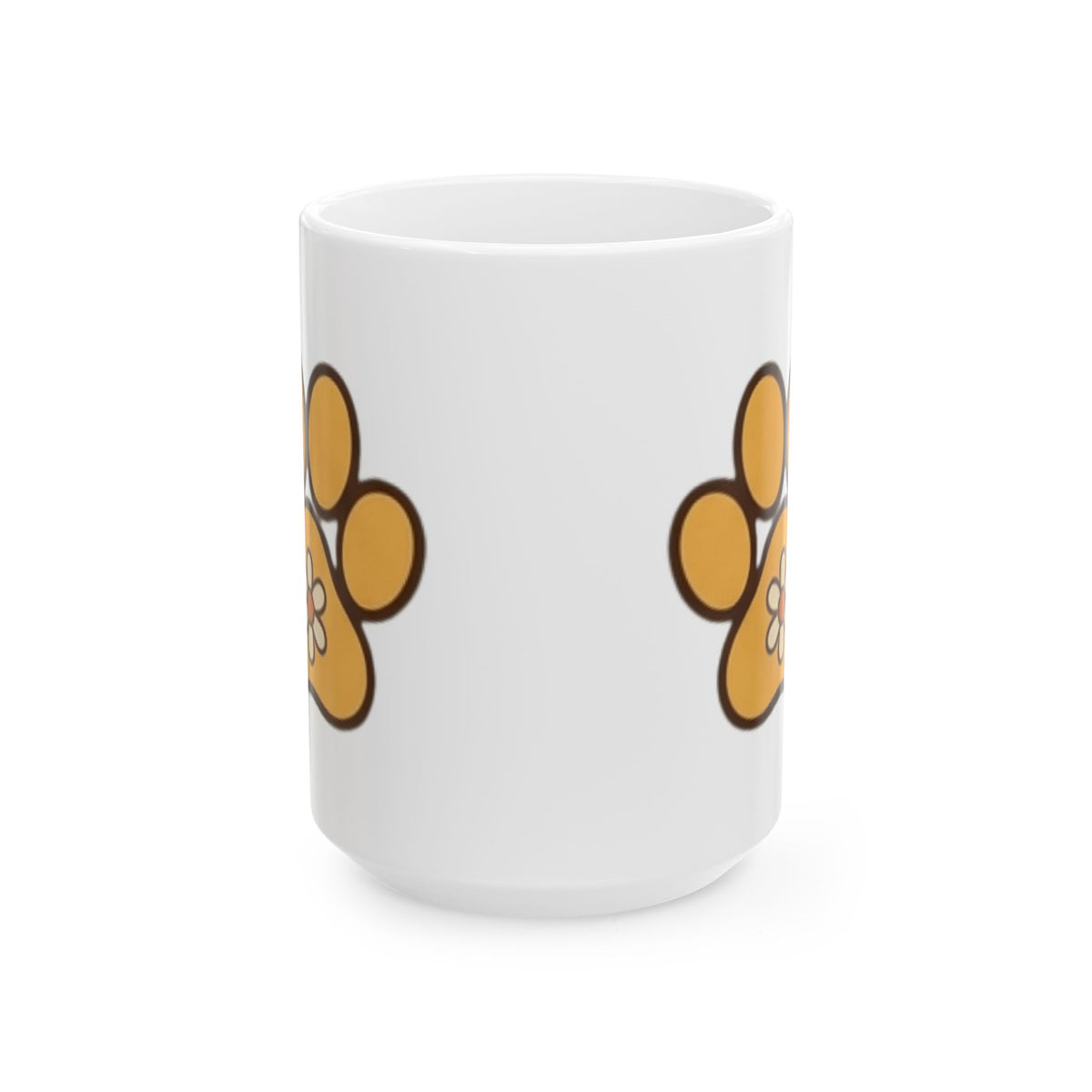 "Stay Golden & Bark On" White Ceramic Mug — Graphic