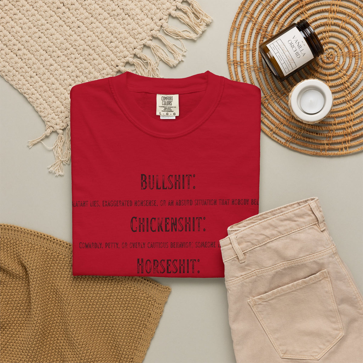 "Types of Shit" Unisex Garment-Dyed Tee
