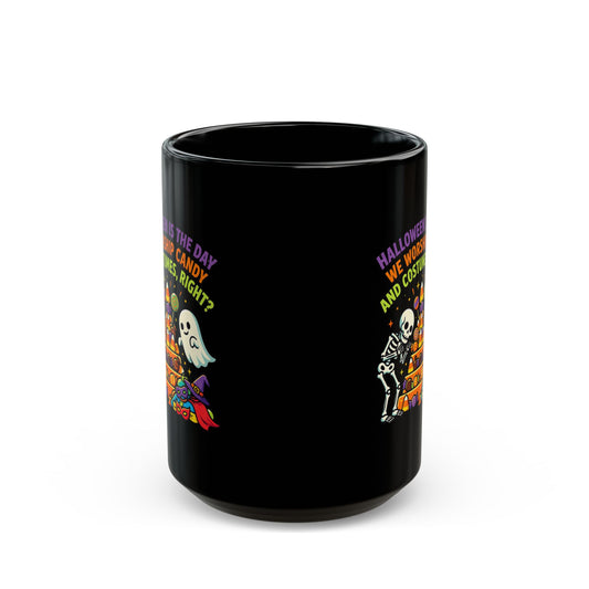 "Worship Candy" Black Ceramic Mug