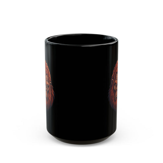 "Yowie (Australian Folklore)" Black Ceramic Mug — Graphic
