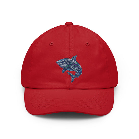 Color: Red | Cyber Shark Dad Hat