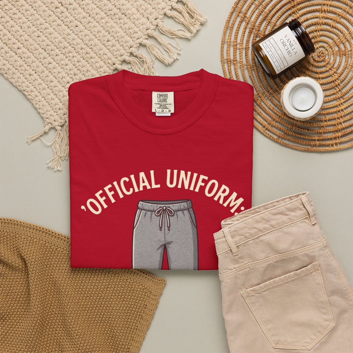 "Offical Thanksgiving Uniform" Unisex Garment-Dyed Tee