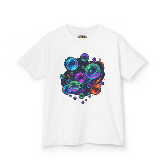 Color: White | MinMin Lights (Australian Folklore) Kids Tee
