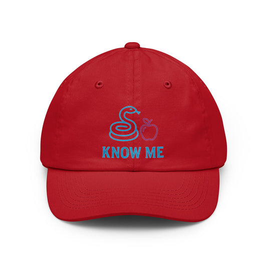 Color: Red | Good Book Series Know Me In The Biblical Sense Dad Hat