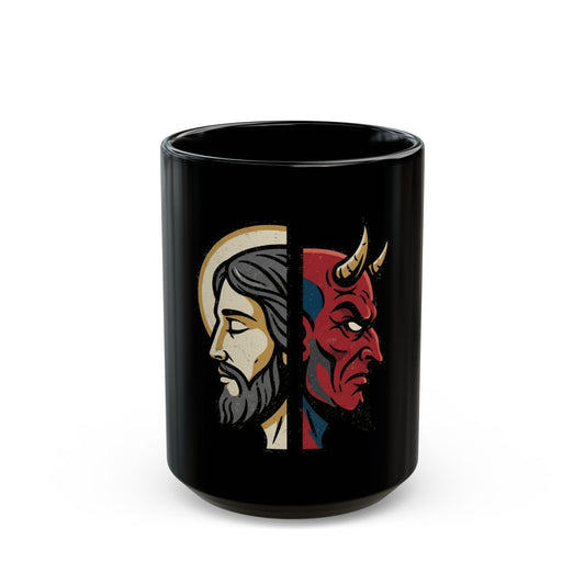 "Paradox" Black Ceramic Mug — Graphic