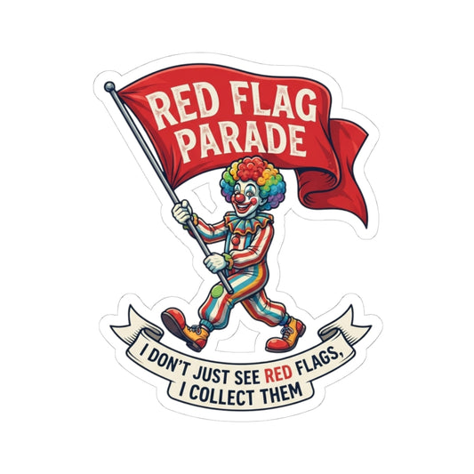"Red Flag Parade" Sticker — Main