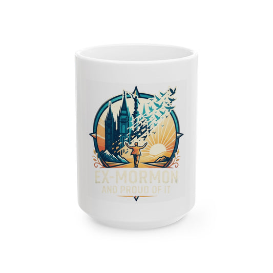 "Ex Mormon" White Ceramic Mug