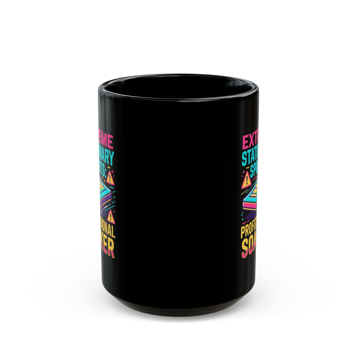 "Professional Soaker" Black Ceramic Mug