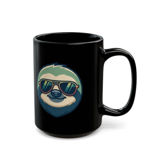 "Sloth Credible" Black Ceramic Mug — Graphic