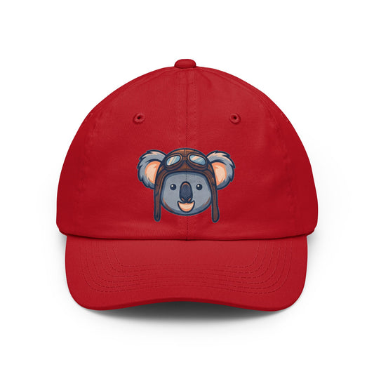 Color: Red | Koala Credible Dad Hat — Graphic
