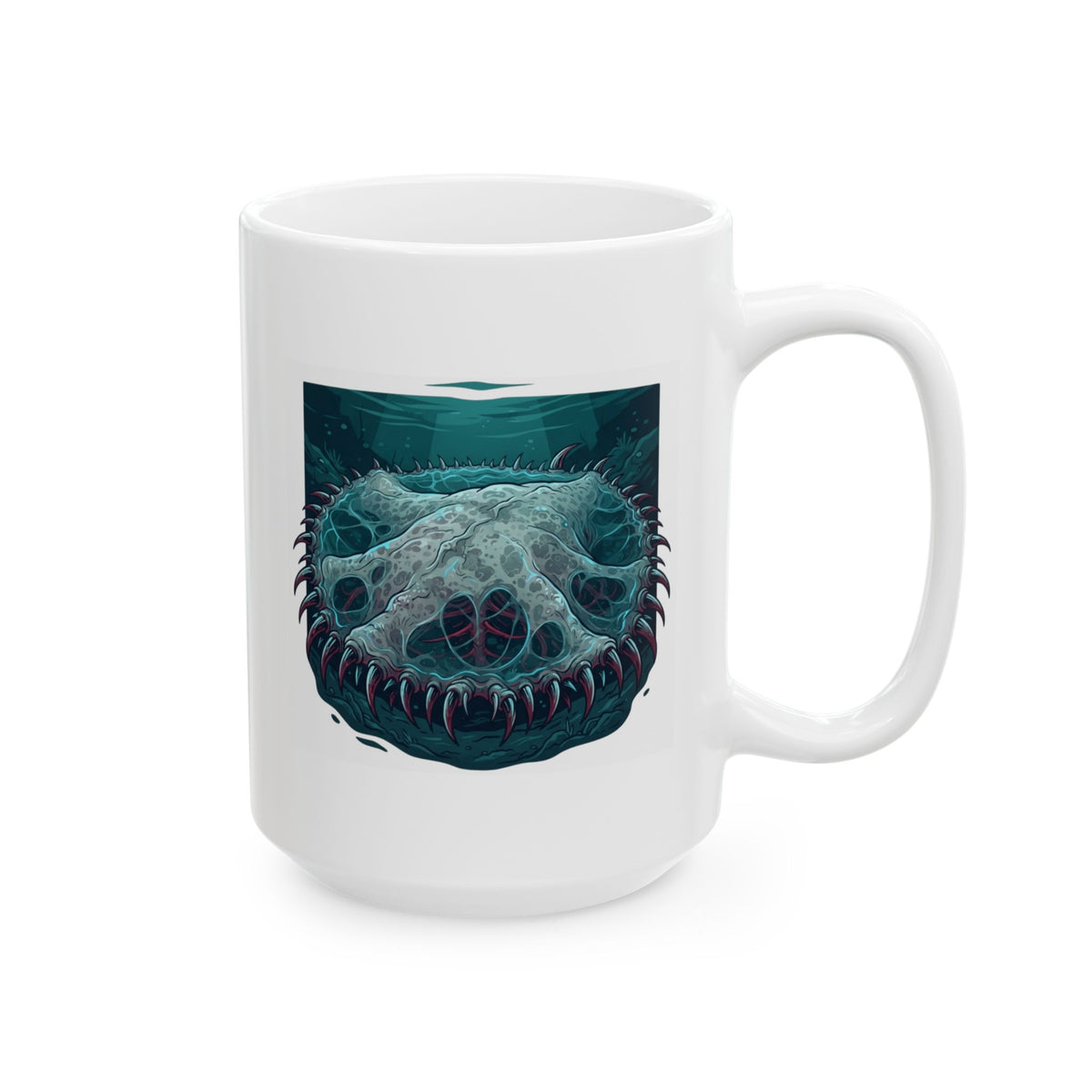 "El Cuero-The Hide (South American Folklore)" White Ceramic Mug