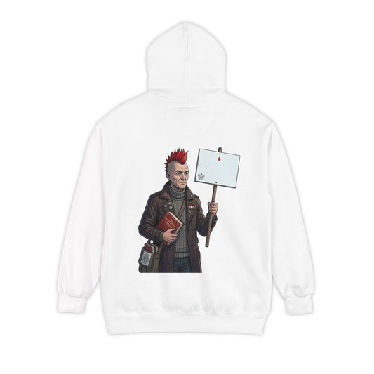 Color: White | Quiet Garment-Dyed Hoodie