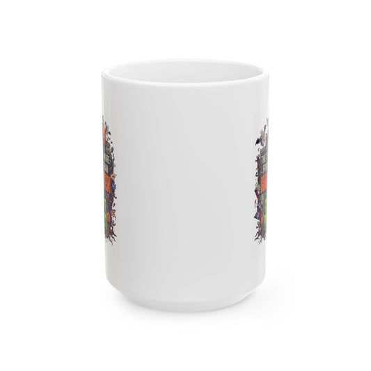 "Current Politics" White Ceramic Mug