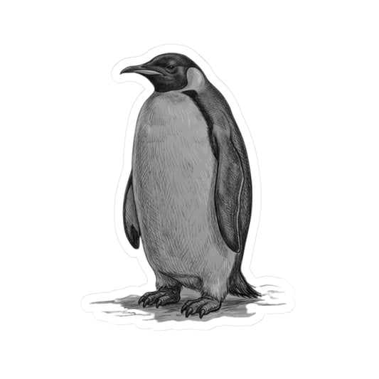 "Pencil Sketch Art Penguin" Sticker — Main