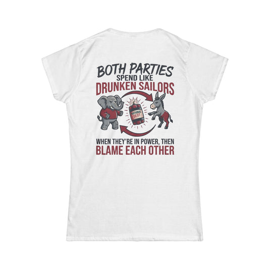 Color: White | Protest Series - Audit The Spending Women's Tee