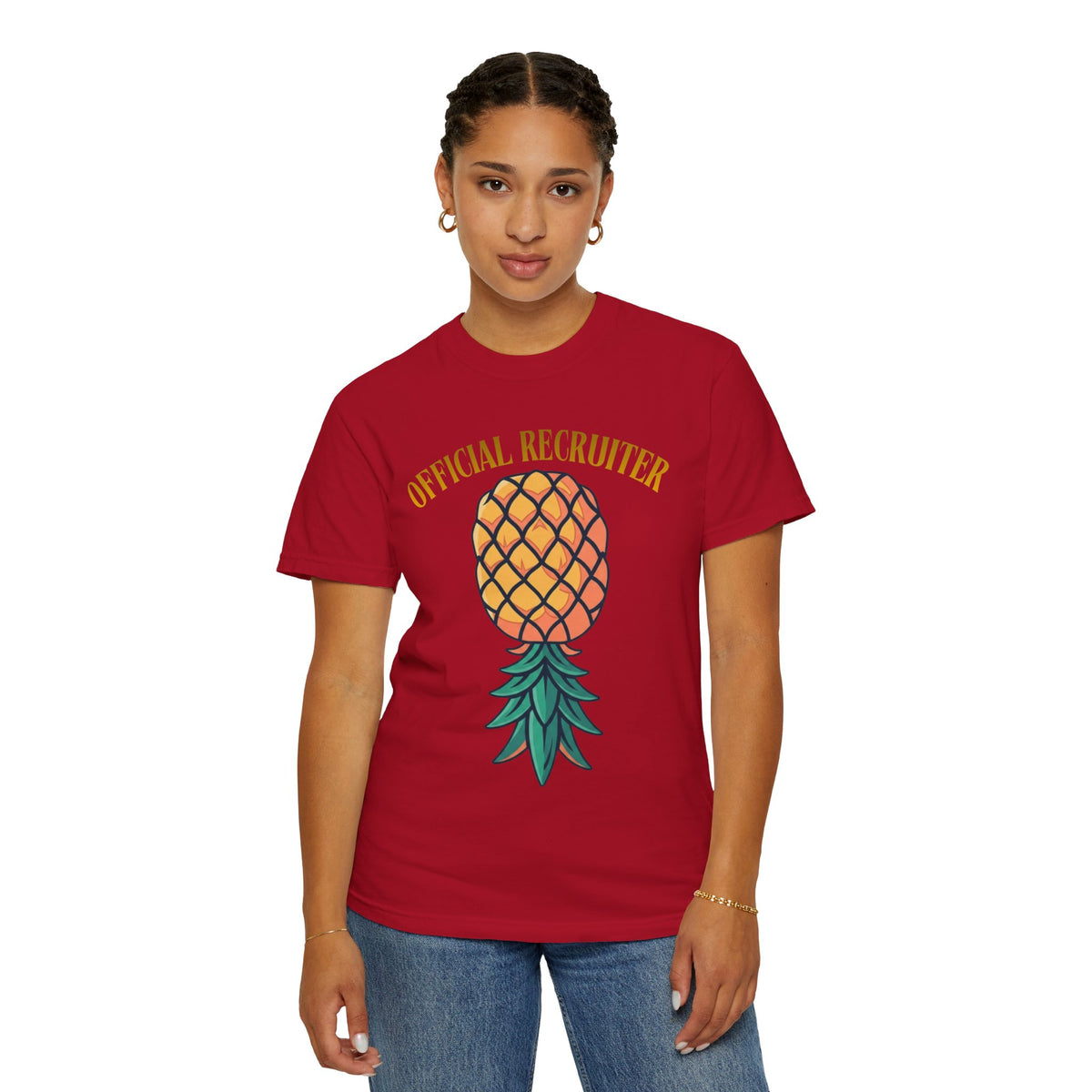 Color: Red | Official Recruiter Unisex Garment-Dyed Tee