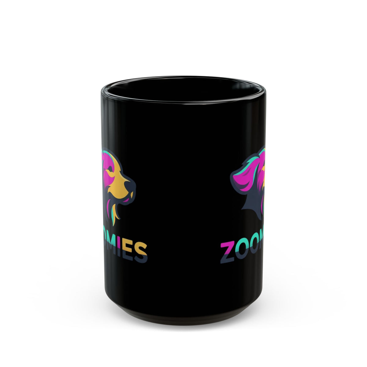 "Professional Zoomie Expert" Black Ceramic Mug — Graphic