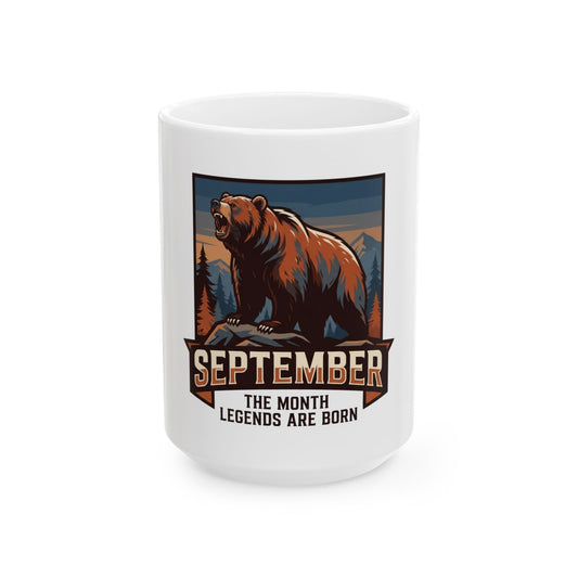 "September Legend" White Ceramic Mug