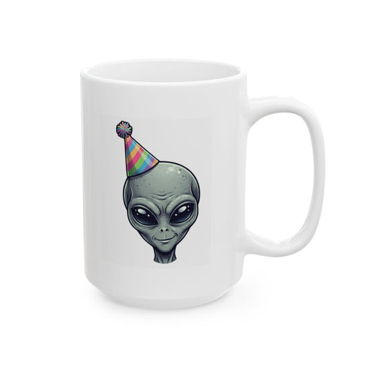 "I Came For the Probing" White Ceramic Mug — Graphic