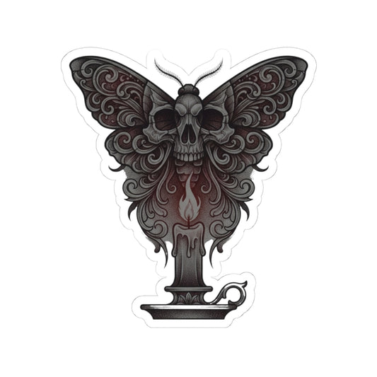"Skeleton Moth" Sticker — Main
