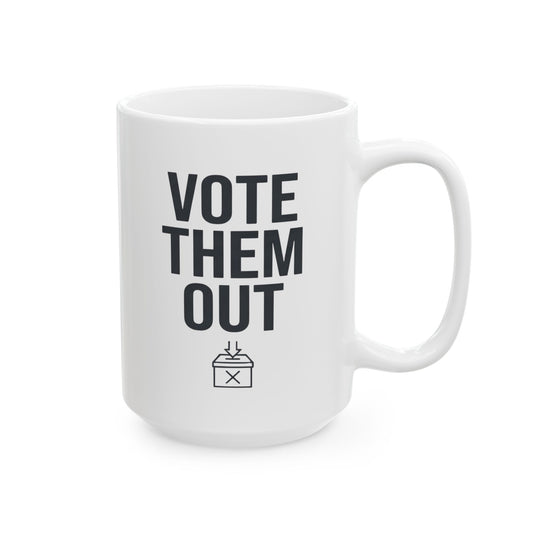 "Protest Series - Follow The Money" White Ceramic Mug — Graphic