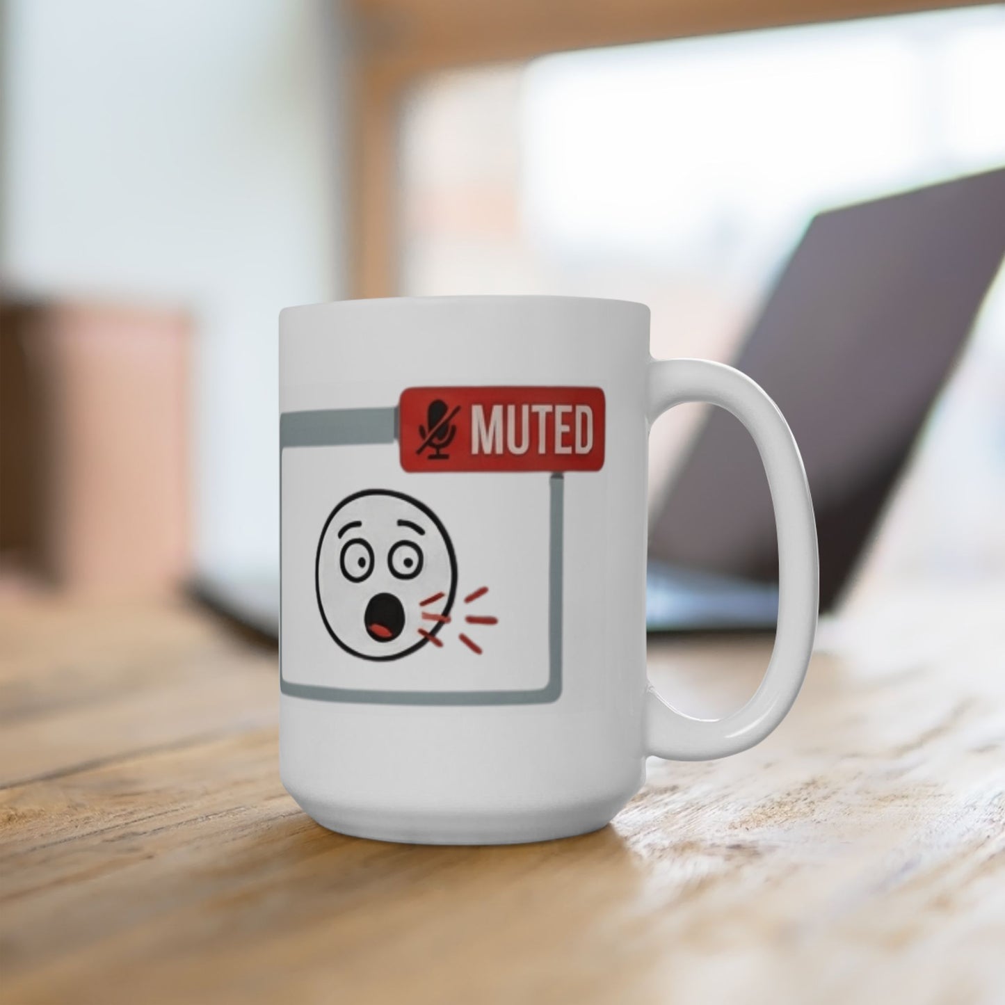 "I Found The Mute" White Ceramic Mug — Graphic