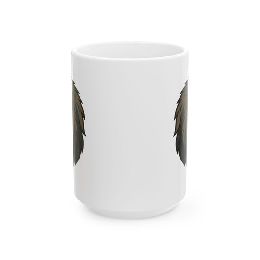"Mapinguari (Amazon Rainforest)" White Ceramic Mug — Graphic