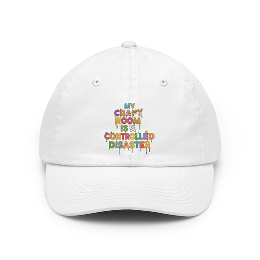 Color: White | My Craft Room, My Rules | Dad Hat — AttitudeShirts
