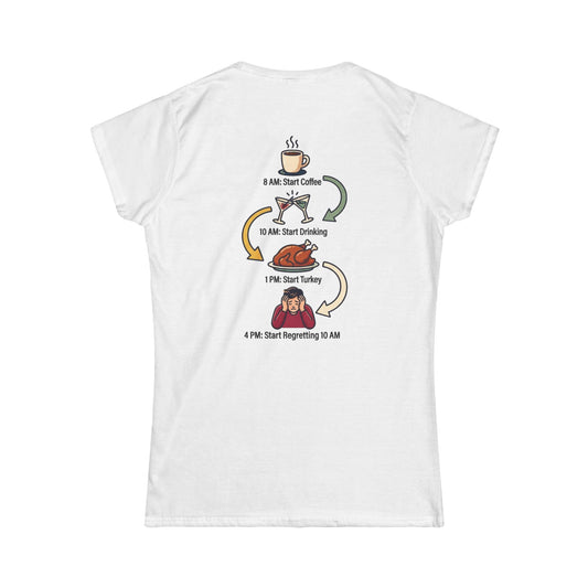 Color: White | Thanksgiving Regrets Women's Tee