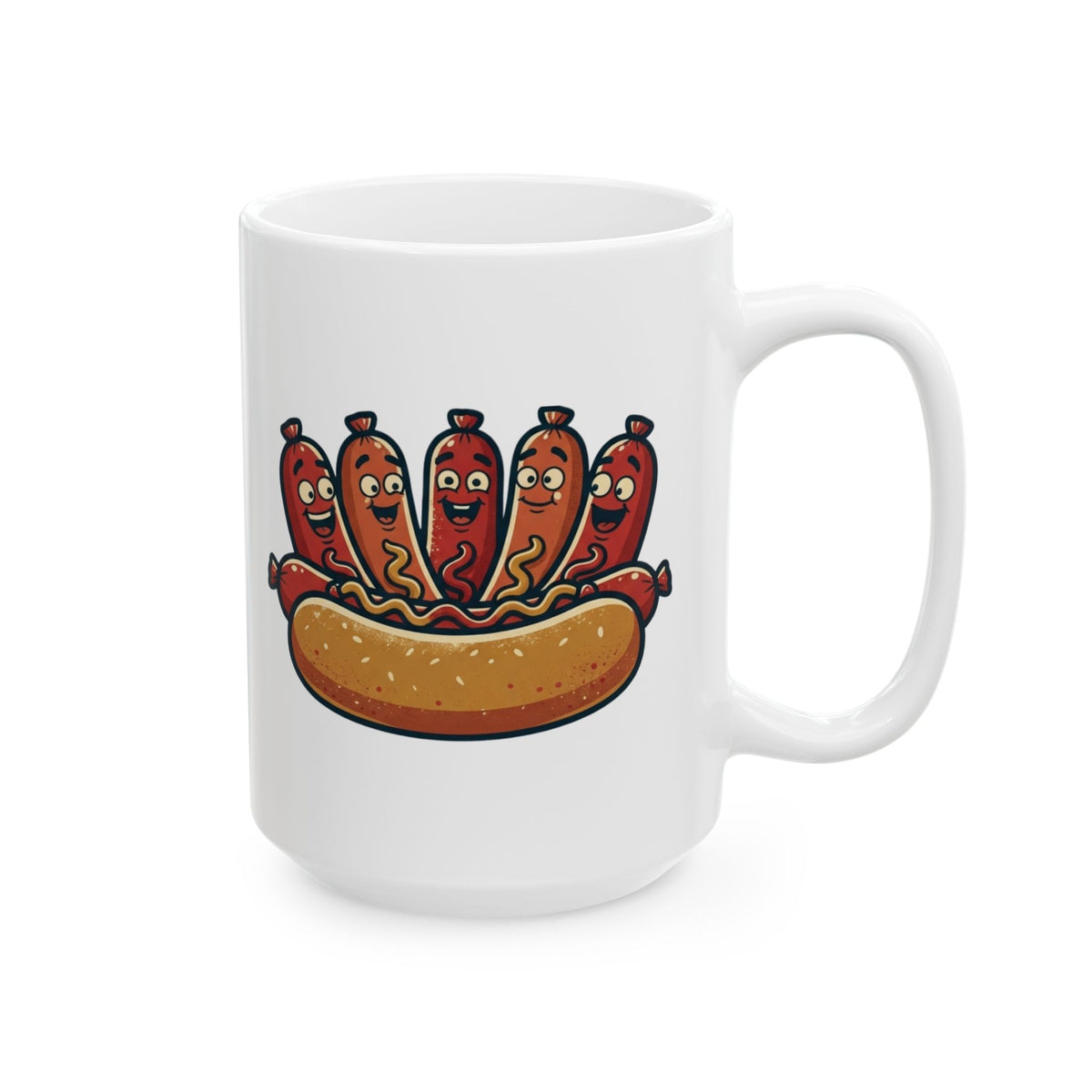 "Sausage Party" White Ceramic Mug — Graphic
