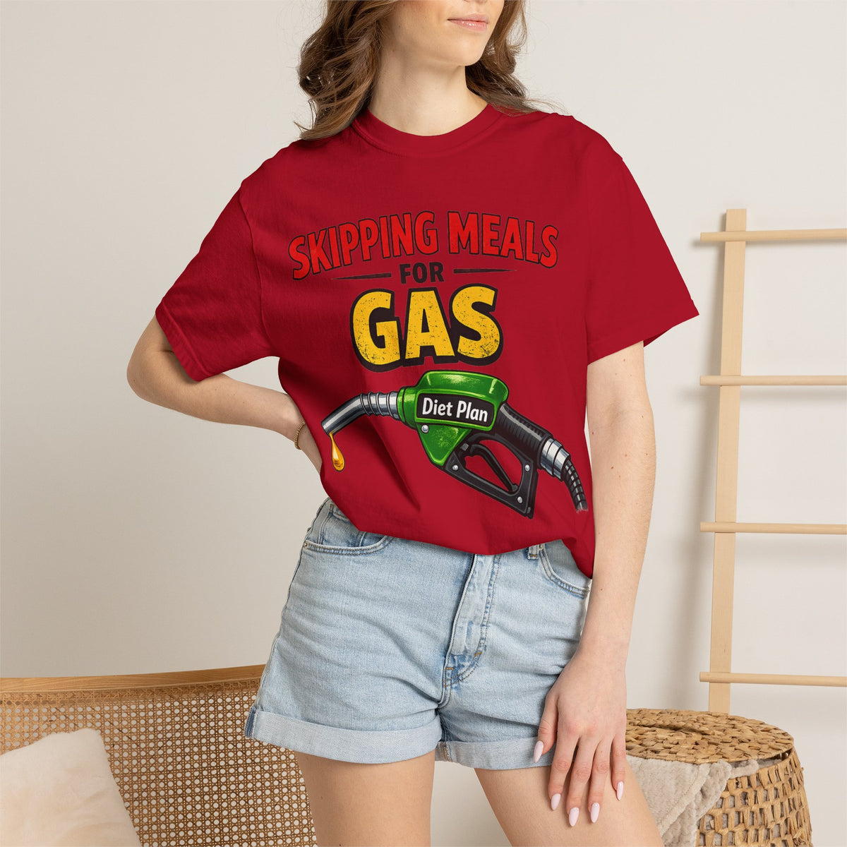 Color: Red | The High-Octane Diet Plan Unisex Garment-Dyed T-shirt